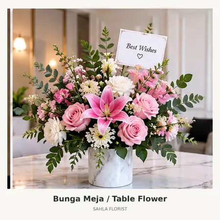 Bunga Meja Mega Kuningan